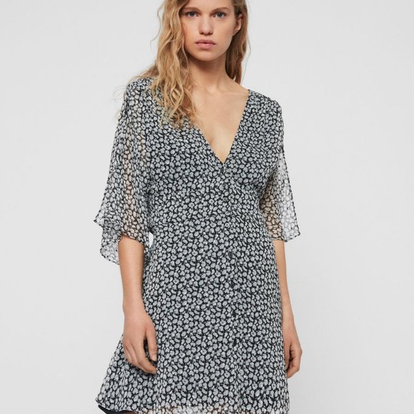 AllSaints Ivey Scatter Dress (XS/S) - Picture 1 of 12